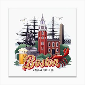 Boston Massachusetts Canvas Print