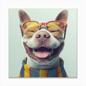 Dog Wearing Sunglasses 4 Canvas Print