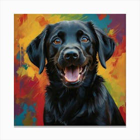 Black Labrador Retriever Puppy 1 Canvas Print