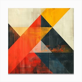 Abstract Triangles 3 Canvas Print