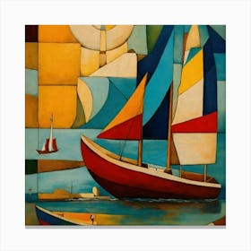 Sailboats 1 Canvas Print