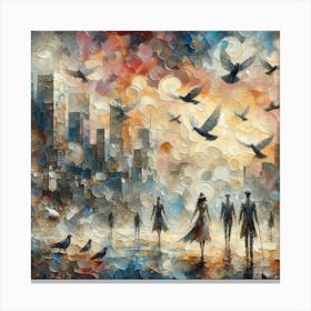 Pigeons 9 Canvas Print