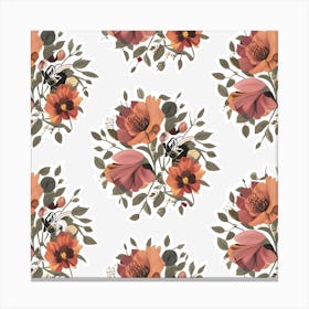 Floral Pattern 1 Canvas Print