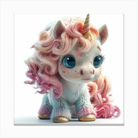 Little Unicorn 16 Canvas Print