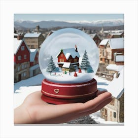 Snow Globe 12 Canvas Print