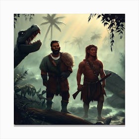 Prehistoric Men 1 Canvas Print