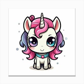 Cute Unicorn 57 Canvas Print