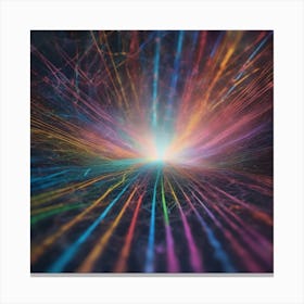 Abstract Rays Of Light 9 Canvas Print