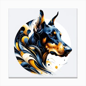 Doberman Pinscher 02 1 Canvas Print