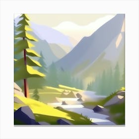 Landscape Painting 108 Canvas Print