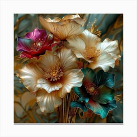 Flowers In A Vase 5 Canvas Print