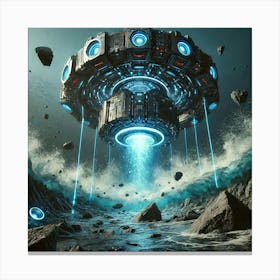 Abyssal Quake Emitter Underwater Earthquakes Canvas Print