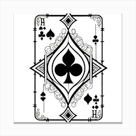 Ace Of Spades Canvas Print