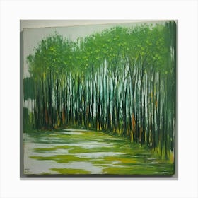 Default Original Landscape Plants Oil Painting 14 Canvas Print