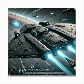 Void Reaver Corvette Deep Strike Canvas Print