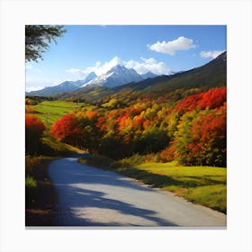 Autumn Road 13 Canvas Print