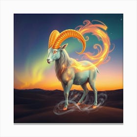 Zodiac Ram 30 Canvas Print