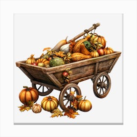 Thanksgiving Wagon Canvas Print