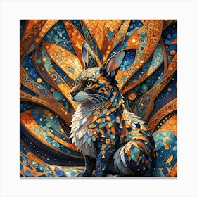 Psychedelic Hare Canvas Print