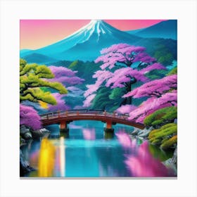 Japanese Bridge Canvas Print