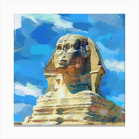 A Sphinx In Giza Expressive Strokes Illustration 1719992152 3 Canvas Print