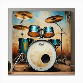 Drum Set Canvas Art Canvas Print