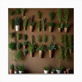 Default Create Unique Design Of Herbal Art Wall 3 Canvas Print