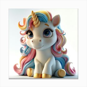 Unicorn 3d Model 12 Canvas Print