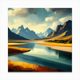 Landscape Painting 152 Canvas Print