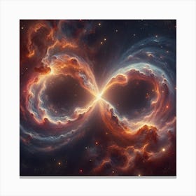 Infinity Symbol In Space Canvas Print