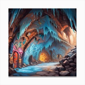 Ice Cave Canvas Print