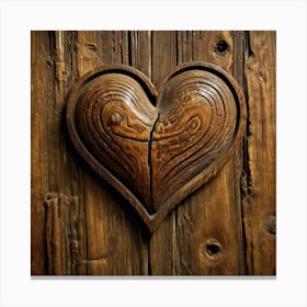 Heart Of Wood Canvas Print