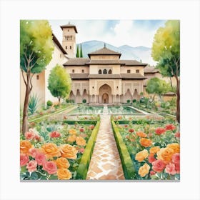 into the garden:Granada Garden 08, In The Garden Canvas Print