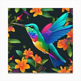 WILD HUMMING BIRD Canvas Print