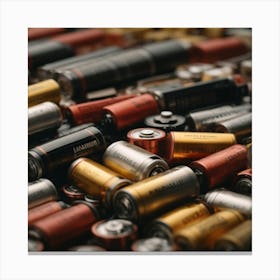 Battery Recycling Canvas Print
