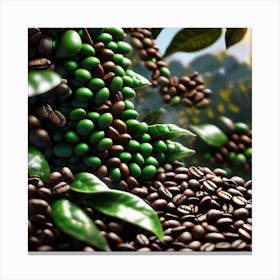 Coffee Beans On A Tree 12 Canvas Print