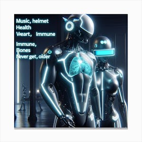 Robots And Humans Canvas Print