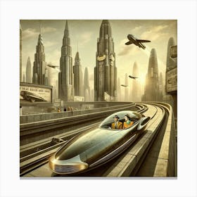 Futuristic Cityscape 1 Canvas Print