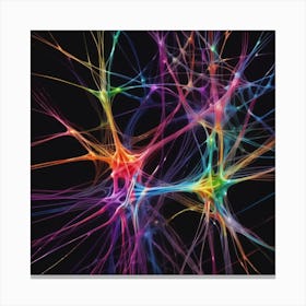 Colorful Neuron Canvas Print