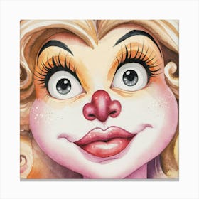 Of A Clown Canvas Print