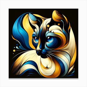 Siamese Cat 01 Canvas Print