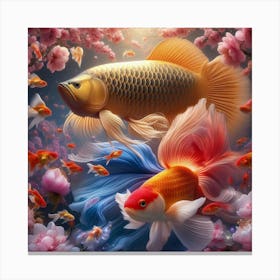 Koi Fishes Canvas Print