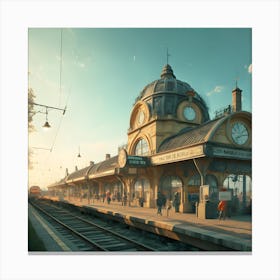 Train Station 3 Canvas Print