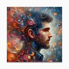Psychedelic Man Canvas Print