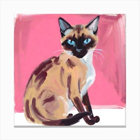 Siamese Cat 04 Canvas Print