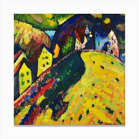 Houses At Murnau (1909) By Wassily Kandinsky Canvas Print