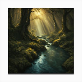 Forest Stream Canvas Print