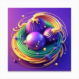 3d Illustration 1 Canvas Print