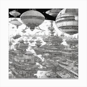 Space City 15 Canvas Print