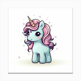 Cute Unicorn 119 Canvas Print